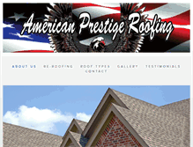Tablet Screenshot of americanprestigeroofing.com